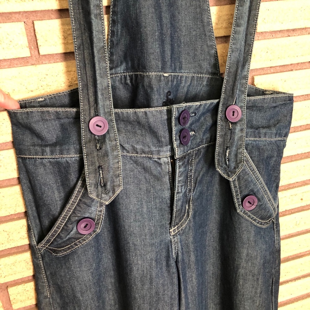 80's Denim Overalls - Denim Jean Overalls - Size 6 - Picture 4 of 9